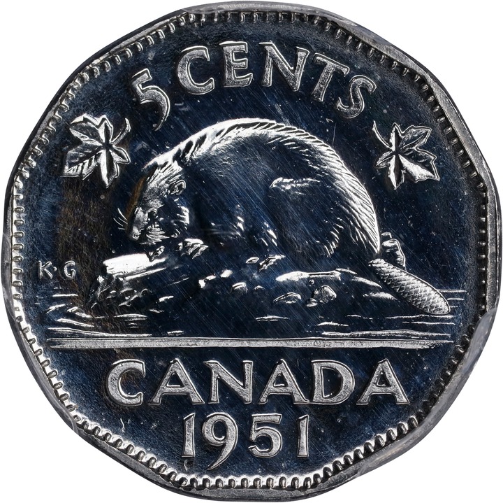 1951 5c Hi Relief MS61 thumbnail 2