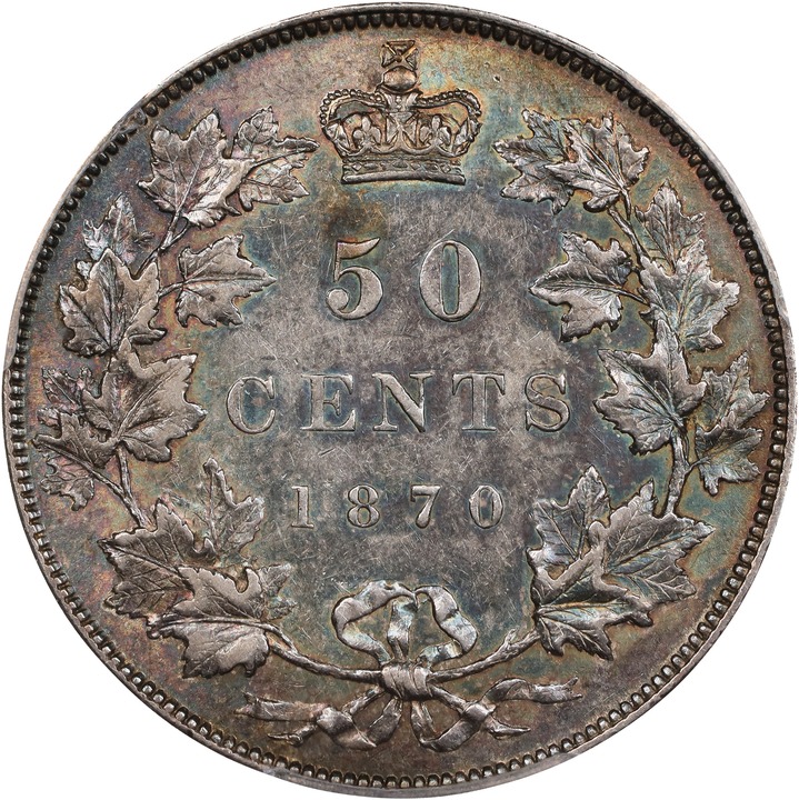 1870 50c LCW AU55 thumbnail 2