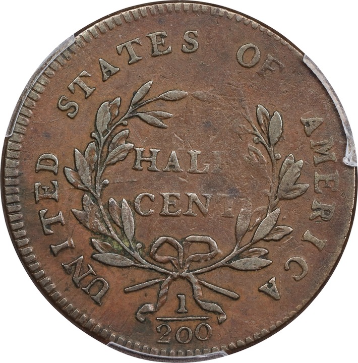 1797 1/2c Plain Edge, Low Head, C-3a MS BN thumbnail 9