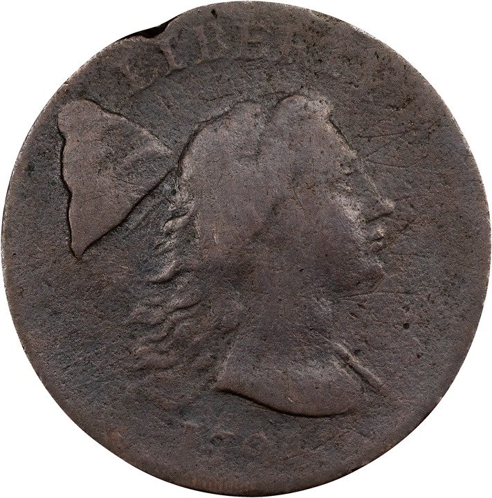 1794 1c Head of 1793, S-19b  MS BN thumbnail 3