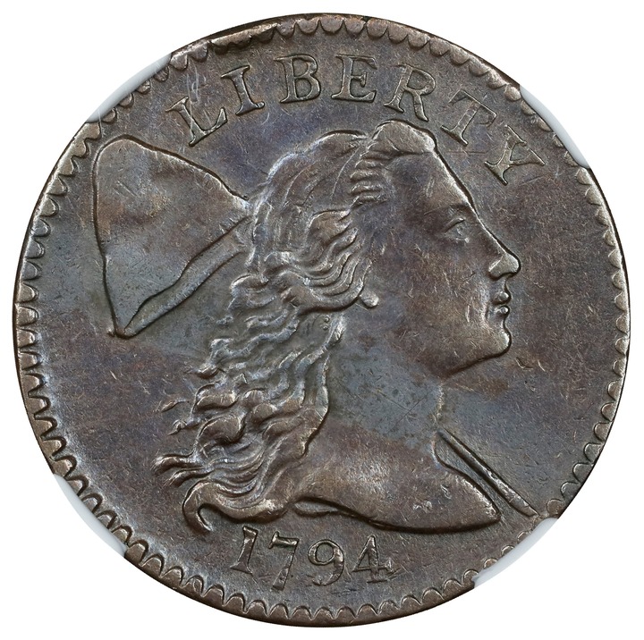 Image for Liberty Cap Cent 1c 1793-1796 MS BN [Type] AU53 BN