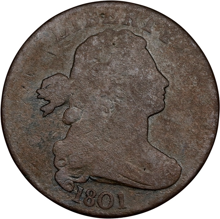 1801 1c Normal Reverse, S-NC-1 MS BN thumbnail 2