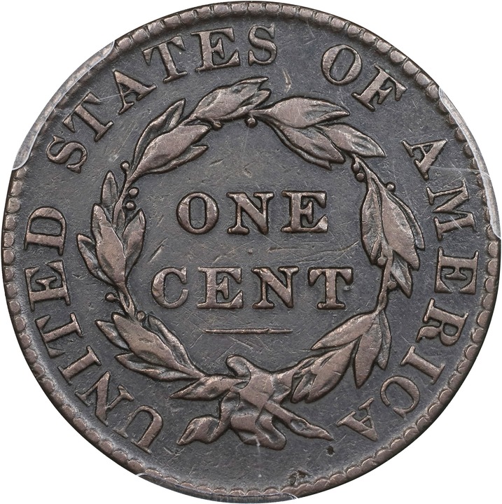 1823/2 1c N-1 MS BN VF30 BN thumbnail 2