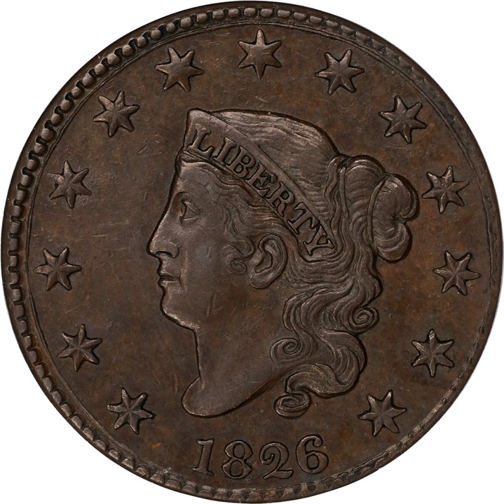 Image for 1826 1c MS BN AU53 BN