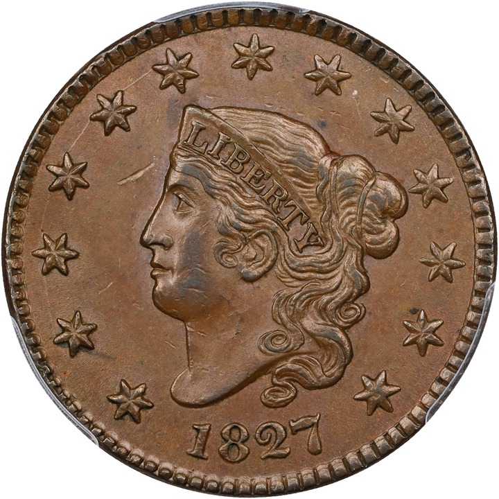 1827 1c MS BN AU58 BN thumbnail 5