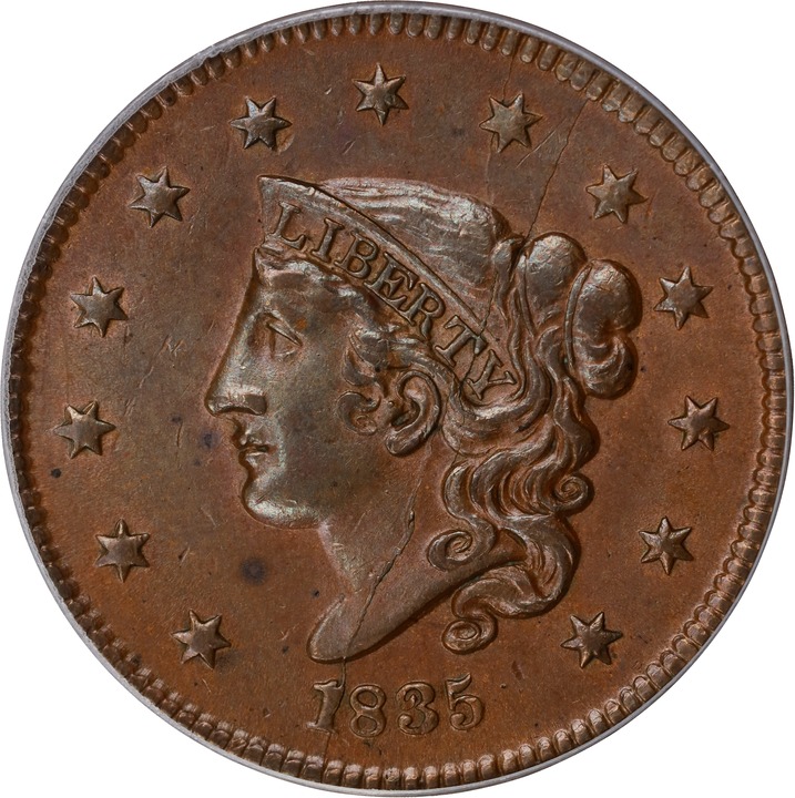 1835 1c Head of 1836, N-8 MS BN G4 BN CAC thumbnail 19