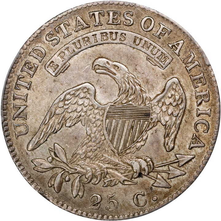 1825/4/2 25c AU50 CAC thumbnail 10