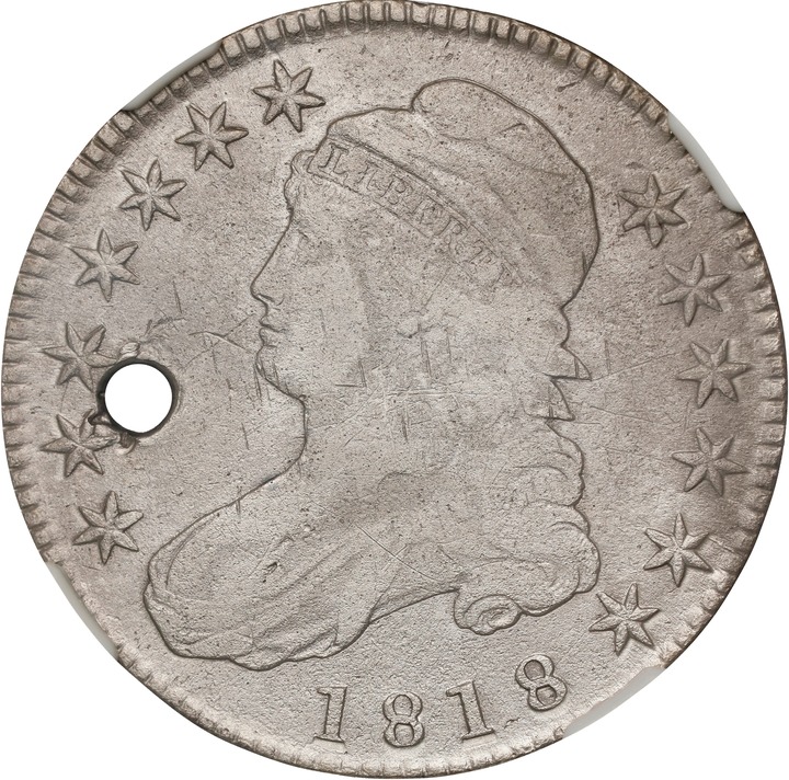 Image for 1818 50c O-106a AG3 CAC