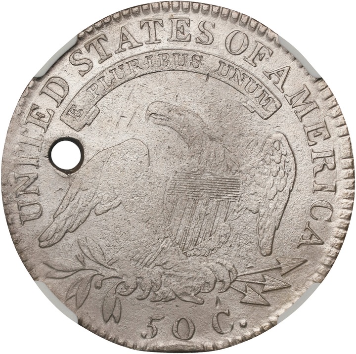 1818 50c O-106a AG3 CAC thumbnail 2