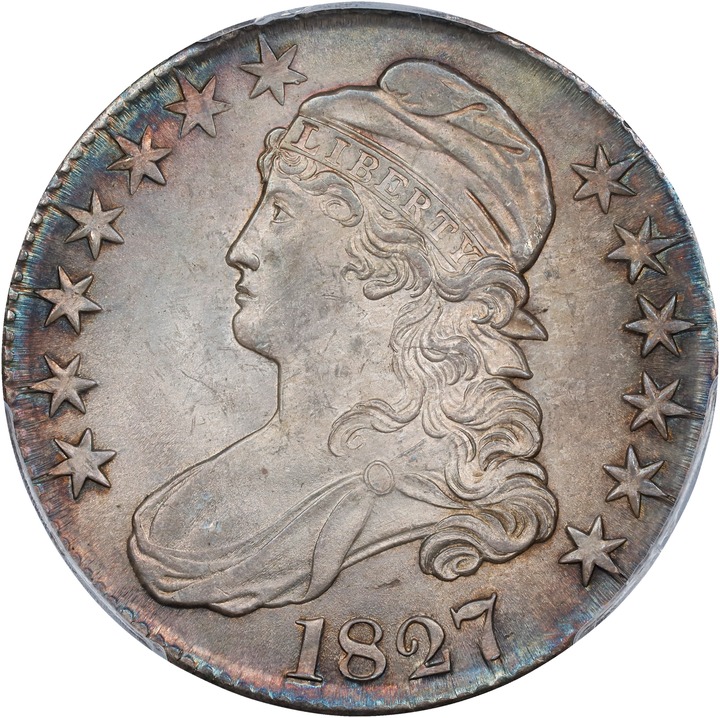 Image for 1827 50c Square Base 2 MS65 CAC