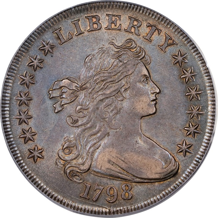 1798 $1  Large Eagle, Pointed 9 MS60 thumbnail 5
