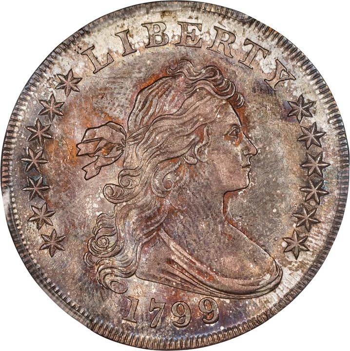Image for 1799/8 $1  15 Stars Reverse MS61