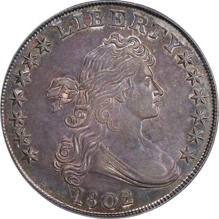 1802 $1  Narrow Date, B-6, BB-241 MS60 thumbnail 4