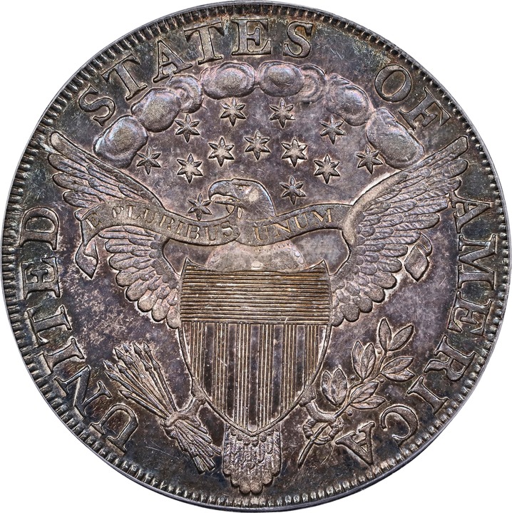1802 $1  Narrow Date, B-6, BB-241 MS60 thumbnail 5