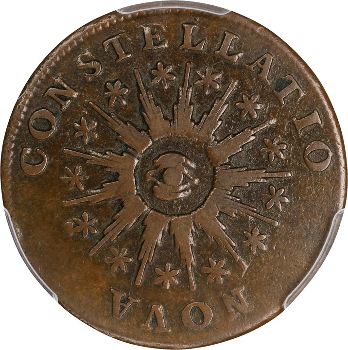 1785 Copper Nova Constellatio, Pointed Rays MS BN thumbnail 5