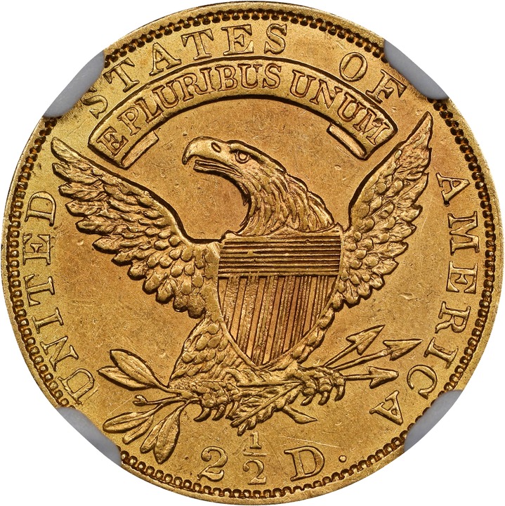 1832 $2 1/2 BD-1 AU50 thumbnail 2