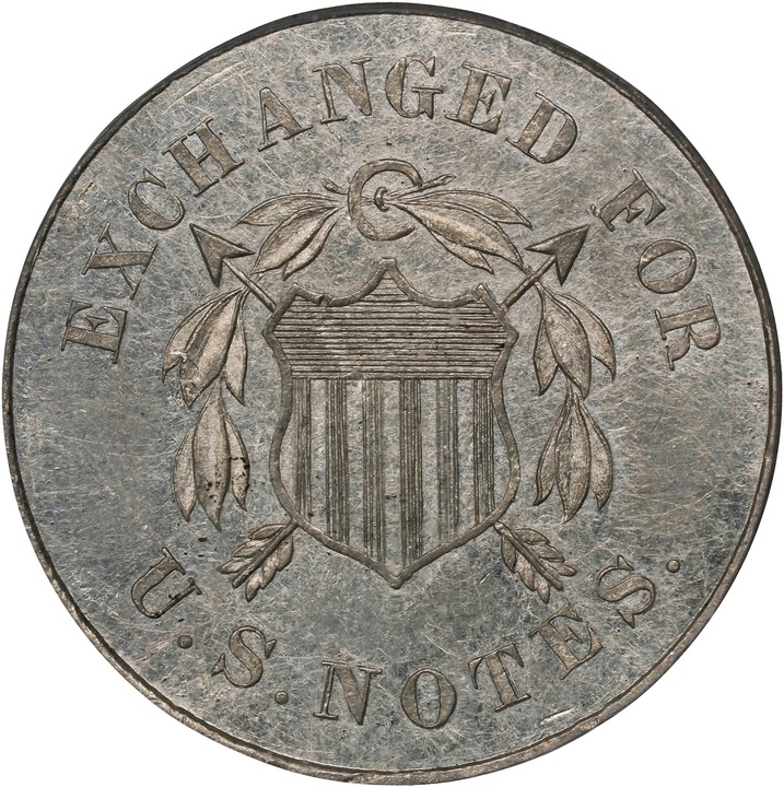 1863 P10c Tin, J-329 PR64 thumbnail 21