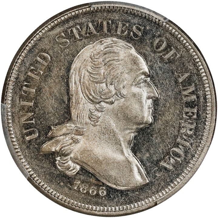 1866 P5c Washington, Nickel, J-461 PR thumbnail 3