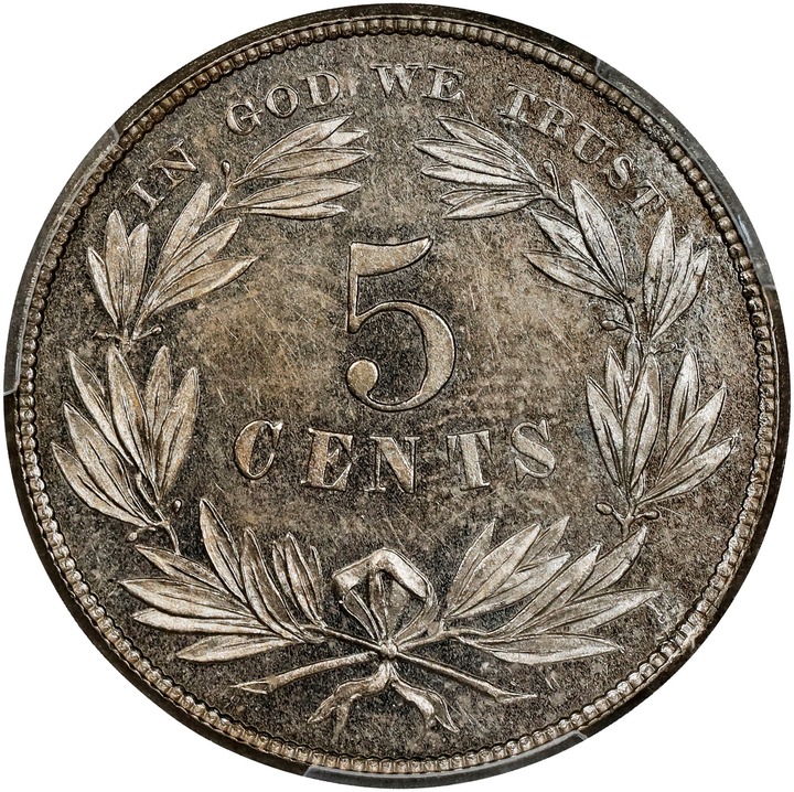 1866 P5c Washington, Nickel, J-461 PR thumbnail 6