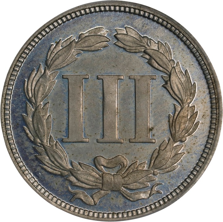 1869 P3cN Nickel, J-676 PR thumbnail 9
