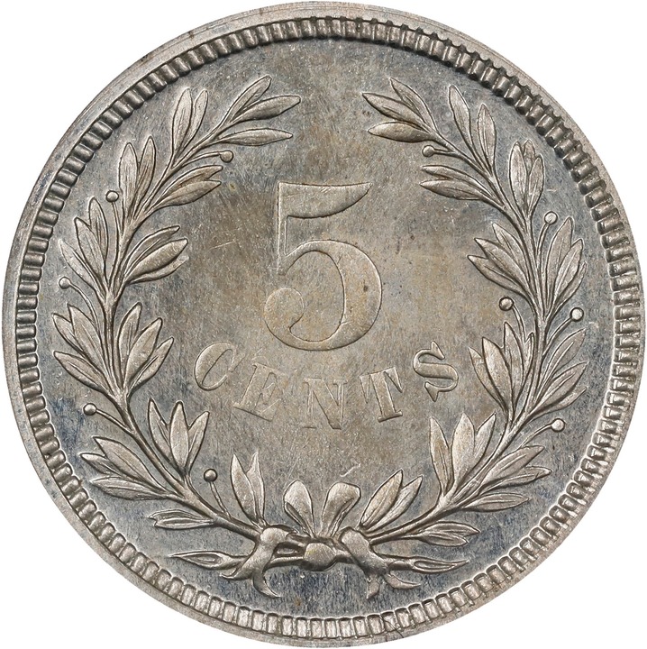 1871 P5c Nickel, J-1053 PR thumbnail 3