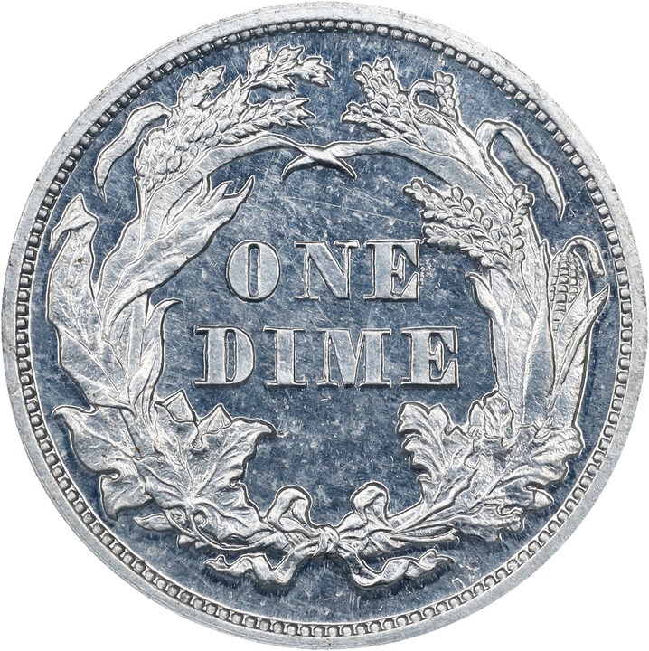 1873 P10c Aluminum, J-1269 PR thumbnail 4