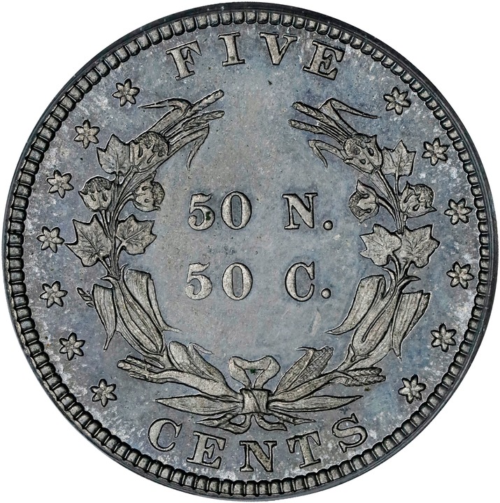 1883 P5c Copper, J-1718 PR RB thumbnail 17