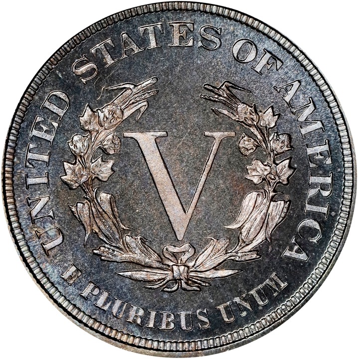 1883 5c No Cents PR CAM PR67 CAM thumbnail 2