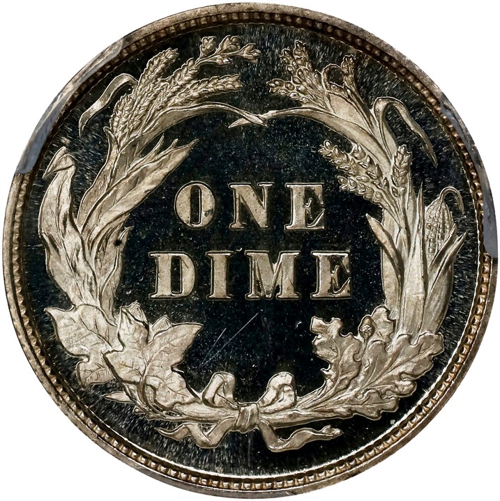 1896 10c PR CAM PR64 CAM CAC thumbnail 22
