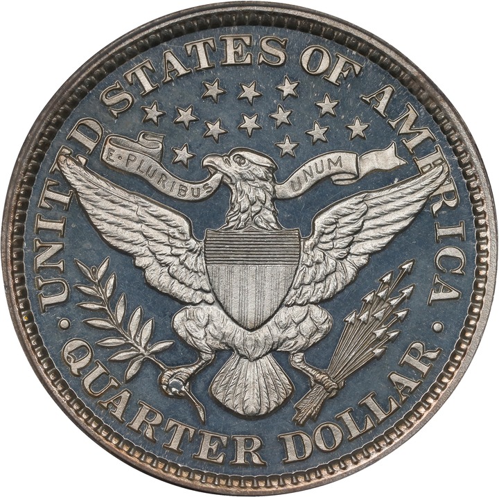 Barber Quarter 25c 1892-1915 PR CAM [Type] PR63 CAM thumbnail 2