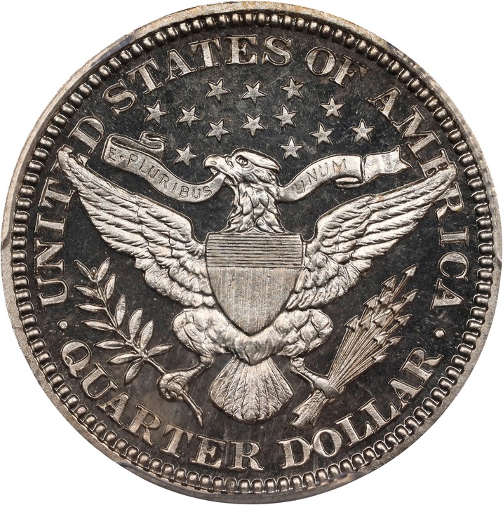 Barber Quarter 25c 1892-1915 PR CAM [Type] PR67 CAM thumbnail 2