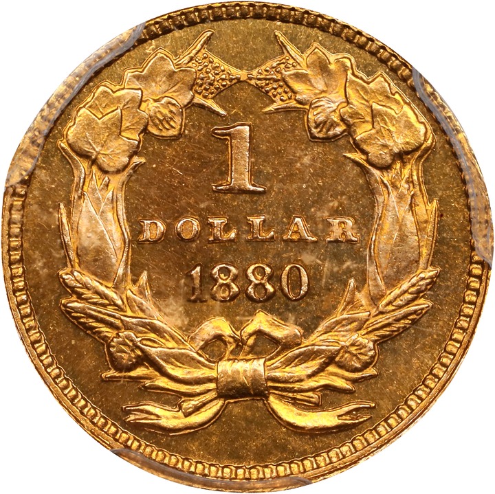 Liberty Gold Dollar G$1 Type 3, 1856-1889 PR CAM [Type] PR64 CAM CAC thumbnail 6