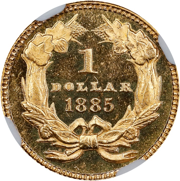 Liberty Gold Dollar G$1 Type 3, 1856-1889 PR CAM [Type] PR64 CAM CAC thumbnail 8