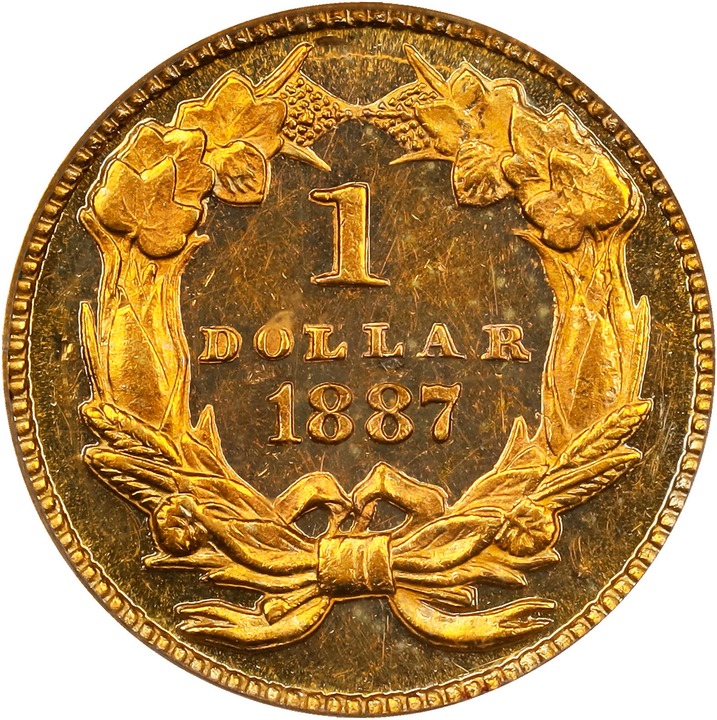 Liberty Gold Dollar G$1 Type 3, 1856-1889 PR CAM [Type] PR62 CAM thumbnail 6