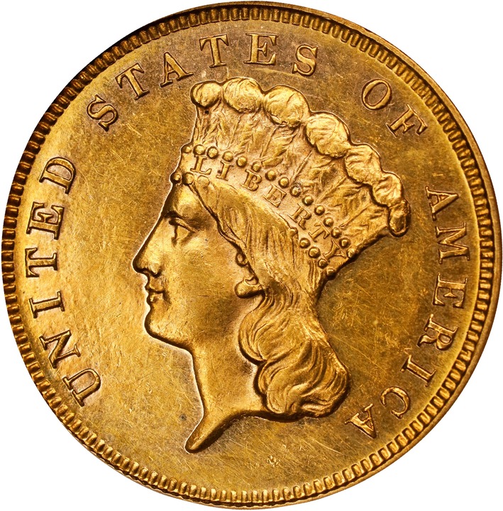 Image for 1886 $3  MS PL MS62 PL CAC