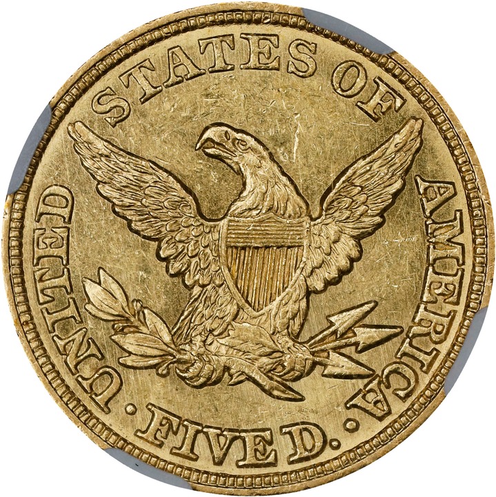 1846 $5  Small Date MS thumbnail 12