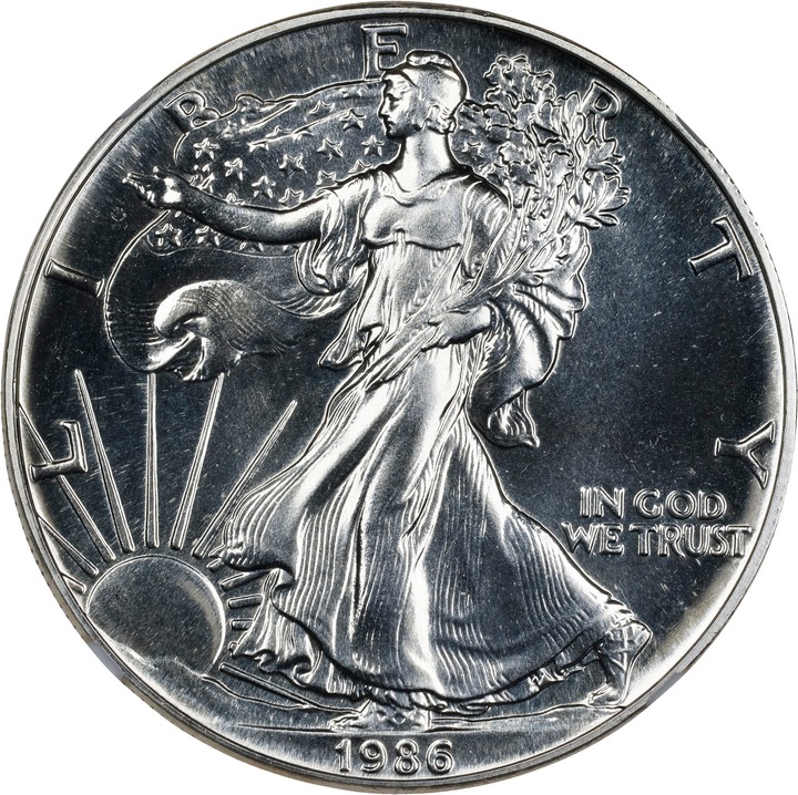 Image for 1986 $1  Silver Eagle MS PL MS69 PL CAC