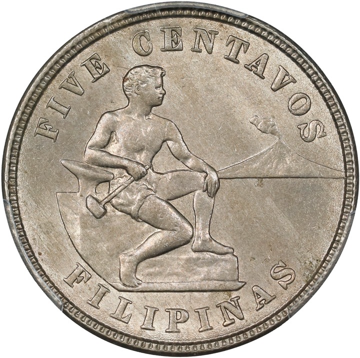 1918-S 5c U.S. Philippines MS thumbnail 2
