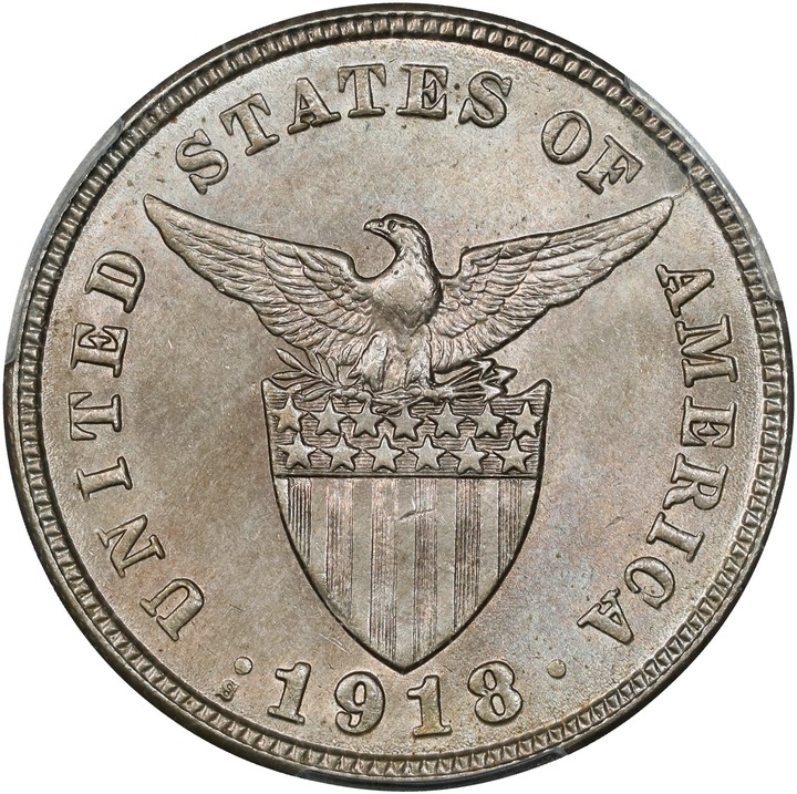 1918-S 5c U.S. Philippines MS thumbnail 4