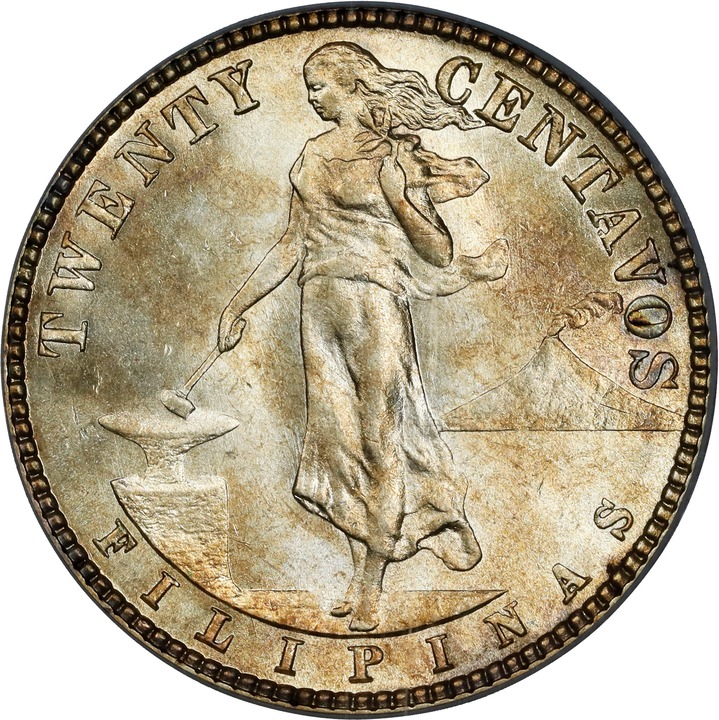 1912-S 20c U.S. Philippines MS thumbnail 3