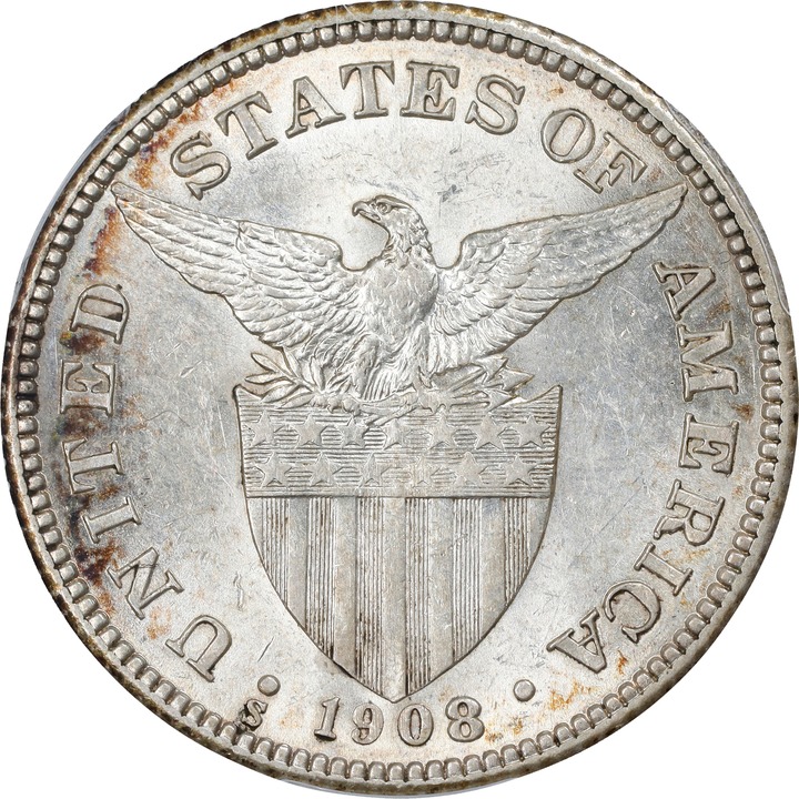 1908-S 50c U.S. Philippines MS thumbnail 10