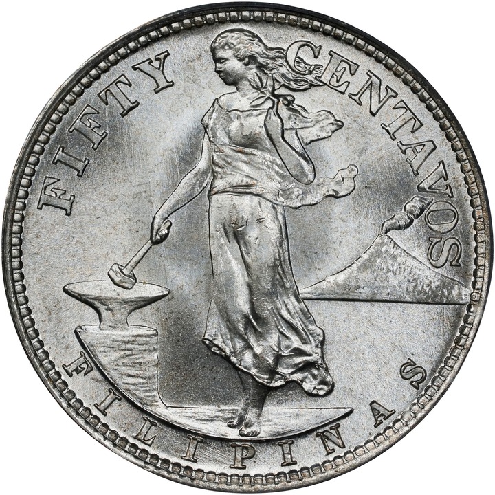1945-S 50c U.S. Philippines MS thumbnail 3