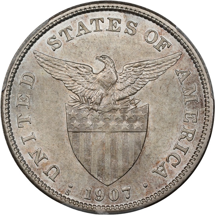 1907-S Peso U.S. Philippines MS thumbnail 12