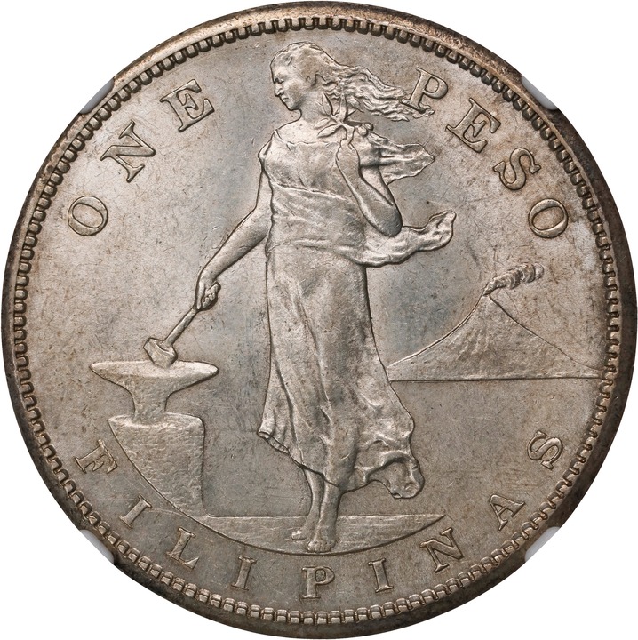 1909-S Peso U.S. Philippines MS thumbnail 4