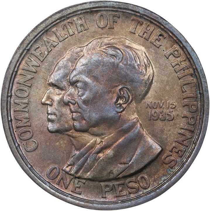 1936-M Peso U.S. Philippines, Murphy-Quezon MS thumbnail 6