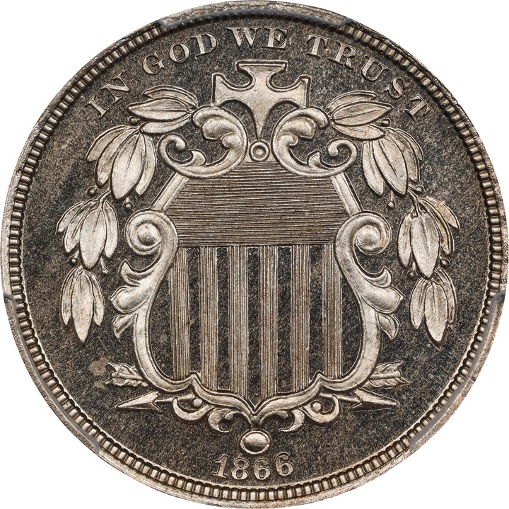 1866 5c Rays PR DCAM PR64 DCAM thumbnail 4