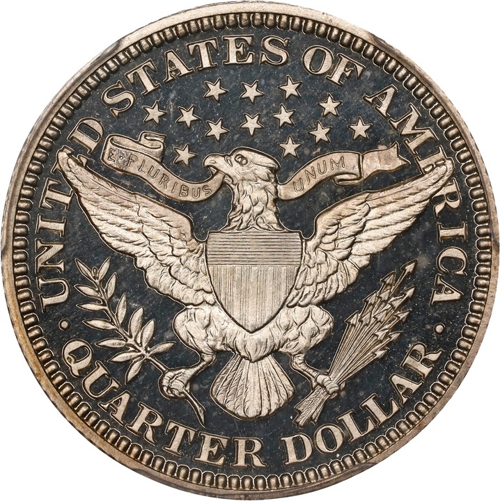 Barber Quarter 25c 1892-1915 PR DCAM [Type] PR67 DCAM thumbnail 2