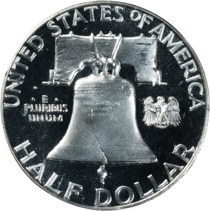 Franklin Half Dollar 50c 1950-1963 PR DCAM [Type] PR67 DCAM thumbnail 2