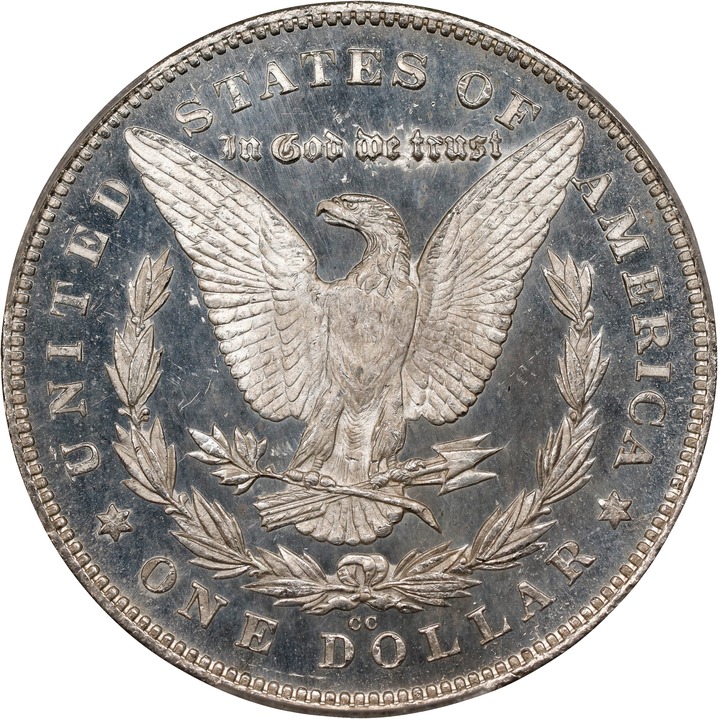1880/79-CC $1  Reverse of 1878 MS DMPL MS65 DMPL thumbnail 2