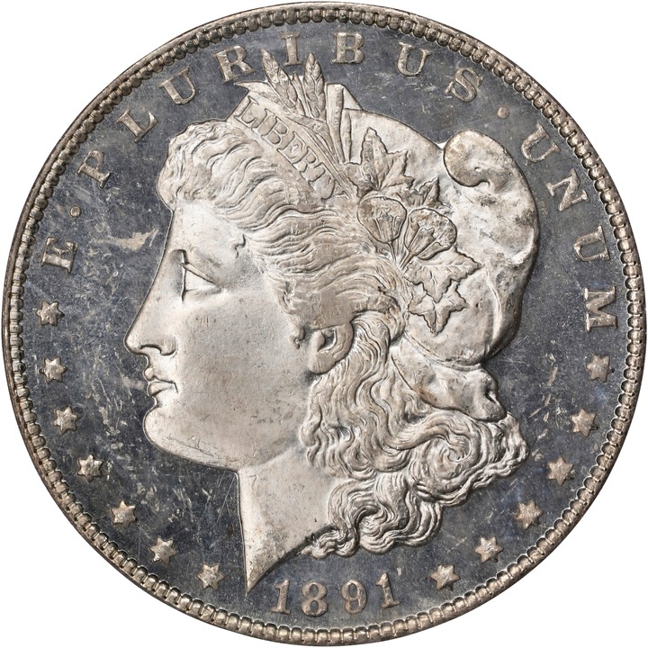 Image for 1891-CC $1  MS DMPL MS64 DMPL CAC